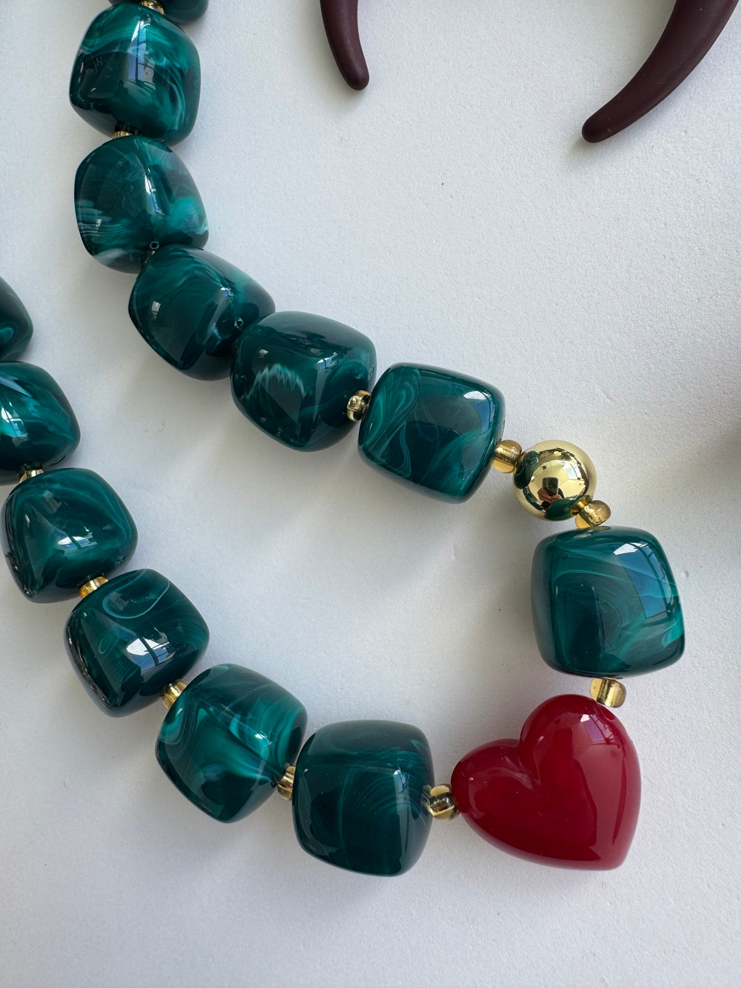COLLAR VERDE CORAZÓN